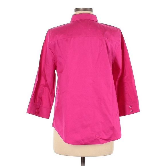 Chico's Long Sleeve Button-Down Shirt Size Med (1) - Picture 2 of 5